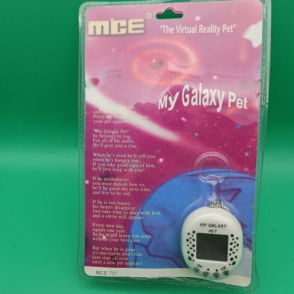 Vintage MCE My Galaxy Pet Keychain Virtual Pet Toy‎ Brand New